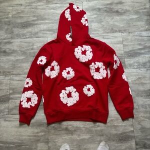 Red Floral Hoodie